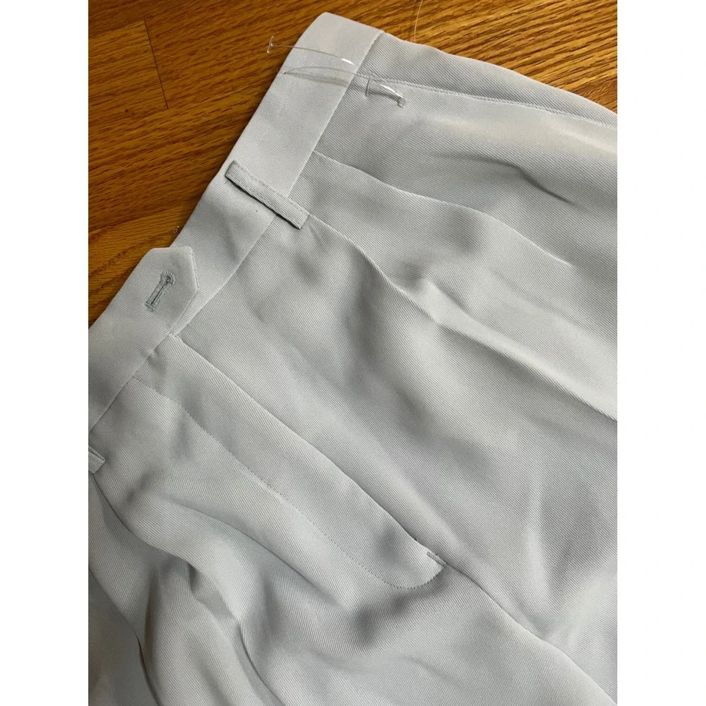 RARE Vintage 90s Trousers Only New York Pleated Wide Leg Trousers Gray  14 NWT